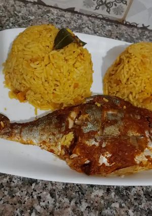 صورة لوصفة دوراد في الفرن مع الارز