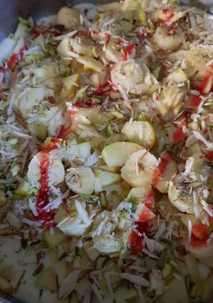 A picture of Fruits Custard 💕.