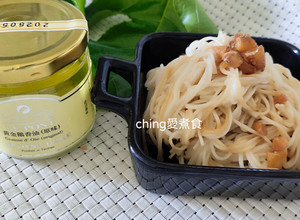 十分鐘上菜-乾拌蔥酥鵝油麵 的食譜成品照片