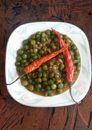 A picture of Matar gravy🌶️🌶️.