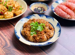 Hình của món Nấm Mỡ Kho Sa Tế.