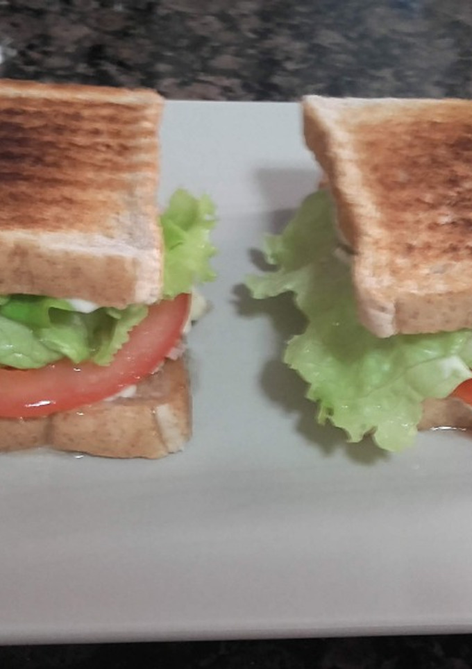 Una foto de Sándwich de vegetales