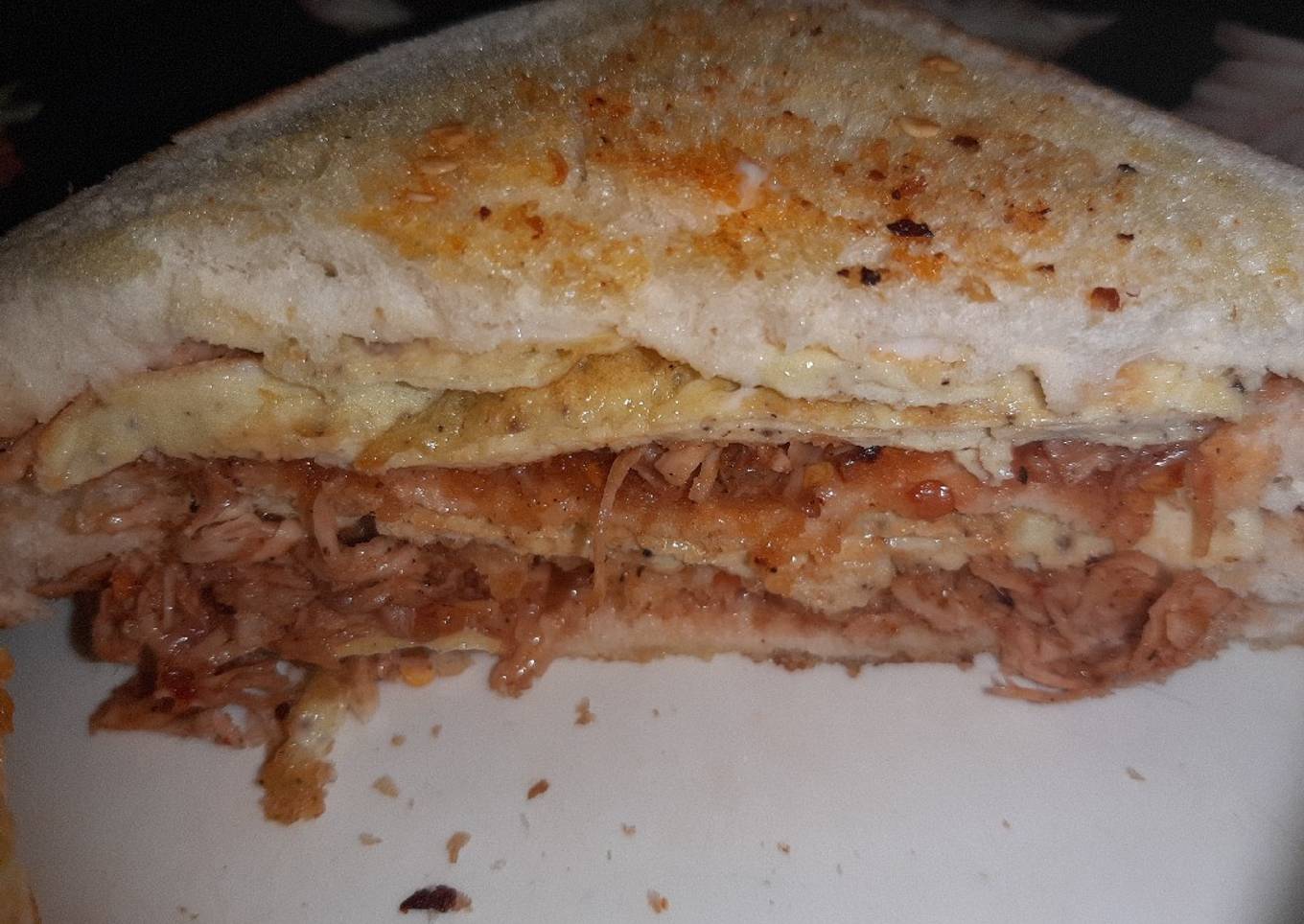 Chicken and egg sandwich