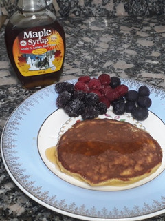 Una foto de Pancakes de banana sin azúcar y sin gluten