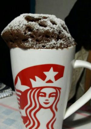 Una foto de Mug Cake de chocolate en microondas! 😁