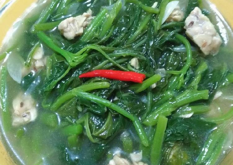 Resep Sayur Bayam Bening Tempe 🌿 yang nikmat