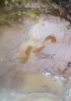 Una foto de Bondiola de cerdo rellena