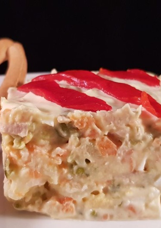 Una foto de Ensaladilla rusa o ensalada rusa