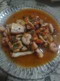 Sepia y chipirones en salsa