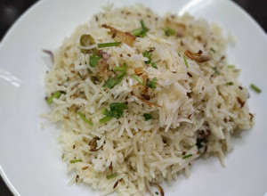A picture of Jeera rice.