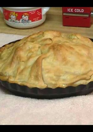 A picture of Daddy's apple pie.