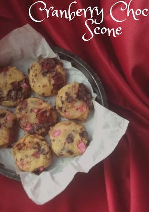 Foto resep Cranberry Chocolate Scone