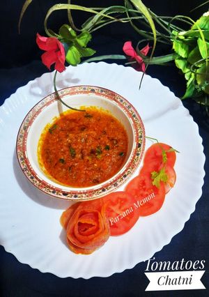 A picture of Tomatoes Chutney 🍅 🍅 🍅.