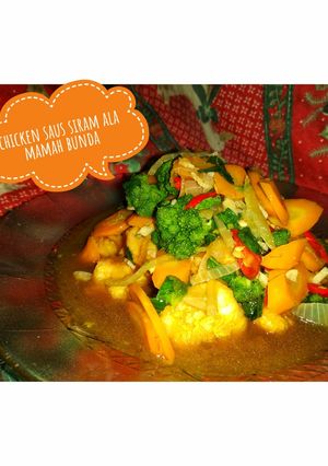 Foto resep Chicken saus siram brokoli wortel