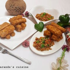 A picture of Spicy coated yam.