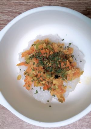 Foto resep Veggie with scrambled egg and cheese 4* MPASI