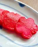 Củ cải ngâm nước ép củ dền chua ngọt