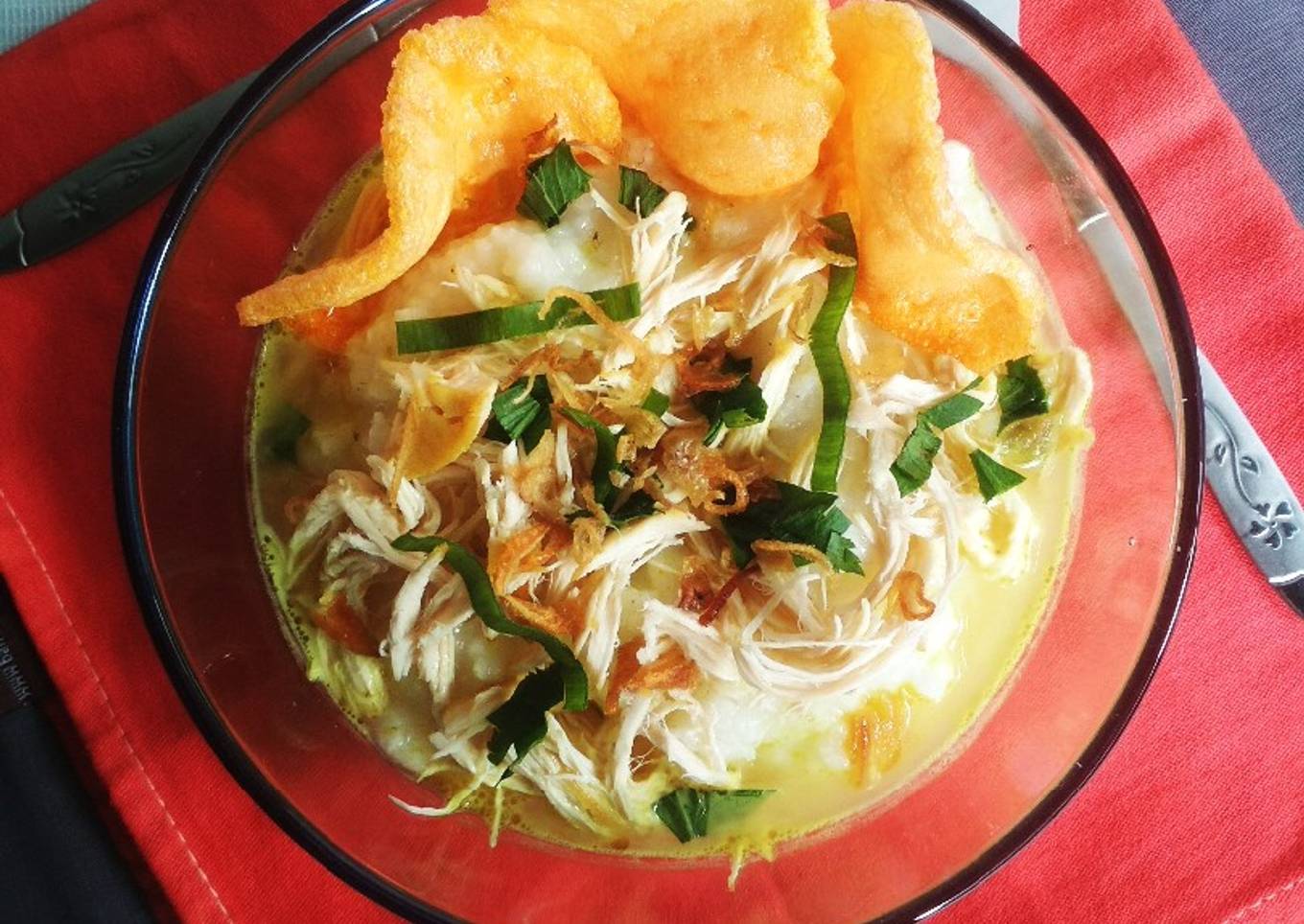 Bubur Ayam Kuah Soto Santan