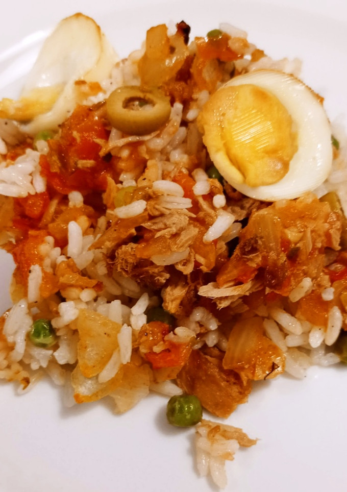 Una foto de Pastel de arroz hervido... Al rescate de la comida perdida