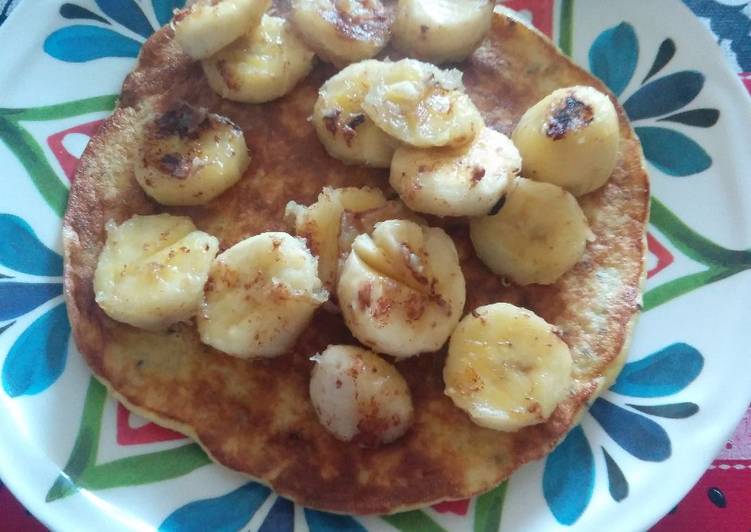 Panqueca de banana e coco