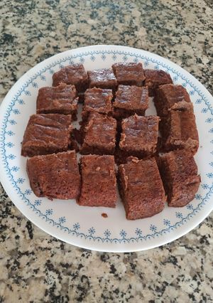 Una foto de Brownies de chocolate y topochos