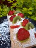 Jelly roll esponjoso con una crema de limón