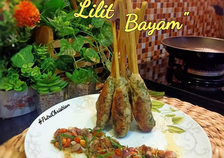 Sate lilit Bayam