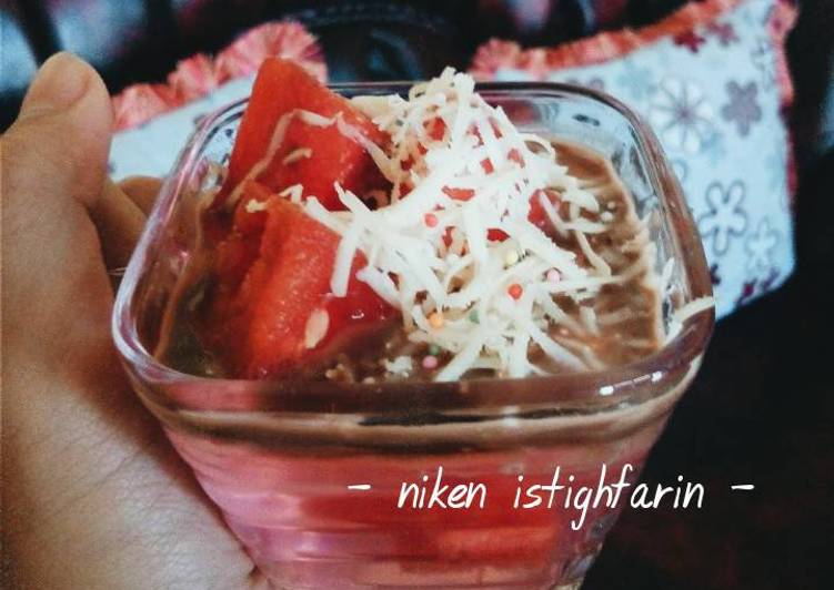 Langkah Mudah untuk Menyiapkan Pudding semangka Anti Gagal