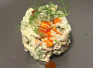Foto di Tartare di polpo grigliato