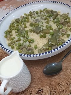 صورة لوصفة مسفوف بالفول والجلبانة