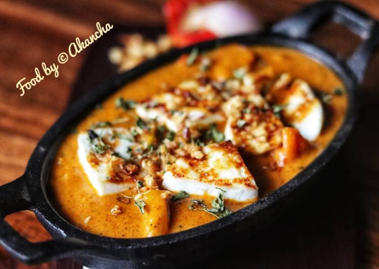 Step-by-Step Guide to Prepare Favorite Paneer Makhani/ cottage cheese in tomato gravy