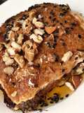 French Toast with Almonds and Honey 🍞🌰🍯