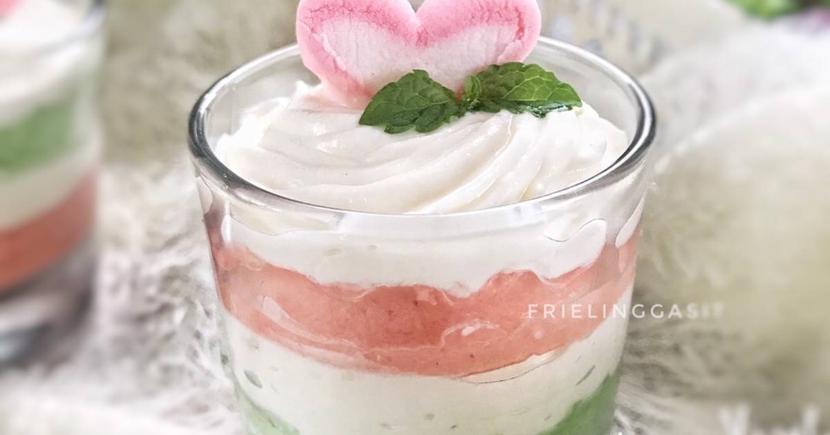 Resep Rainbow Cake In Jar Oleh Frielingga Sit Cookpad