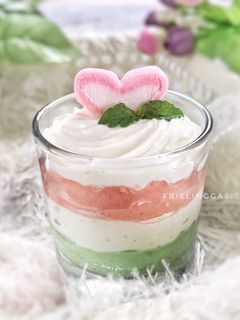 Foto resep Rainbow cake in jar