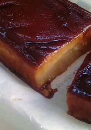 Una foto de Pudín de manzana