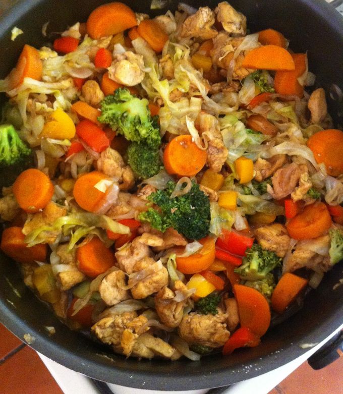 Una foto de Pollo estilo oriental