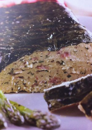 Una foto de Pastel de pollo con espinacas