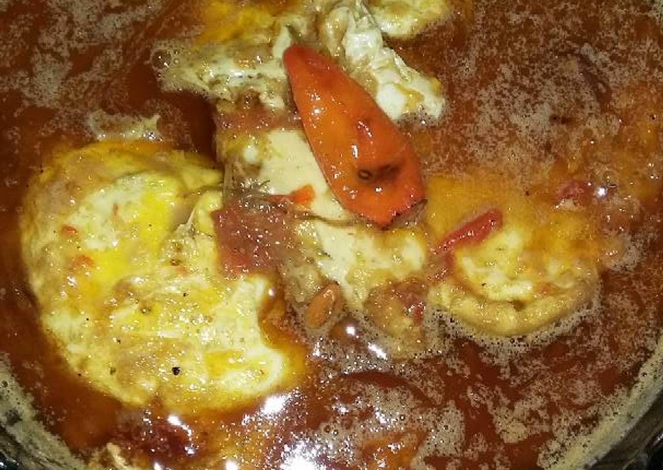 Telur Ceplok Bumbu Rujak