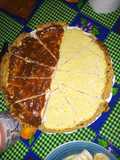 Tarta de ricotta y dulce de leche