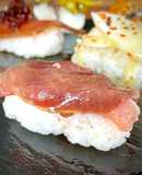 Sushi Ibérico: Nigiri atún y jamón
