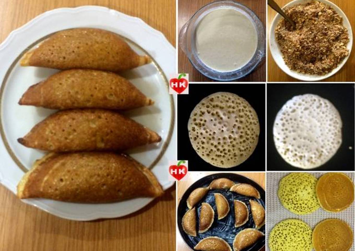 Katayef with Nuts filling