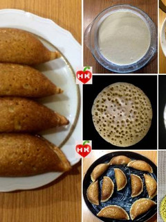 A picture of Katayef with Nuts filling.