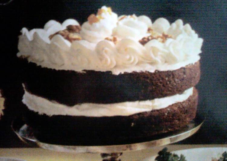 Chocolate cake .
