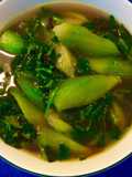 Canh rau dền nấu mướp