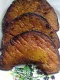 Kumro bhaja (fried pumpkin)