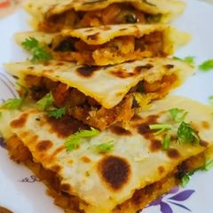 Aaloo bhuna masala Paratha A picture of Aaloo bhuna masala Paratha.