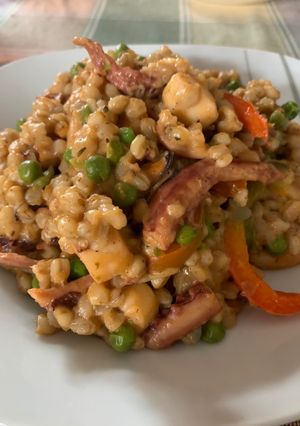 Una foto de Trigo con mariscos