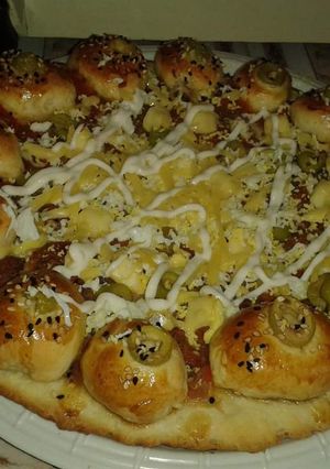 صورة لوصفة بيتزا