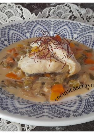 Una foto de Bacalao en salsa de coco