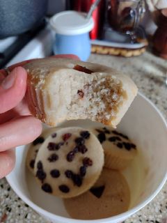 Una foto de Muffins de Banana y yogurt. SIN TACC (Con harina de arroz)